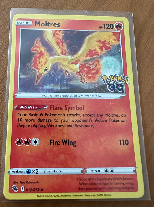 Moltres Holo Rare Go