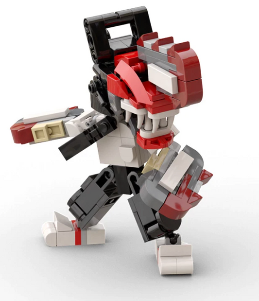 Figura de bloques Chainsaw Man y Pochita