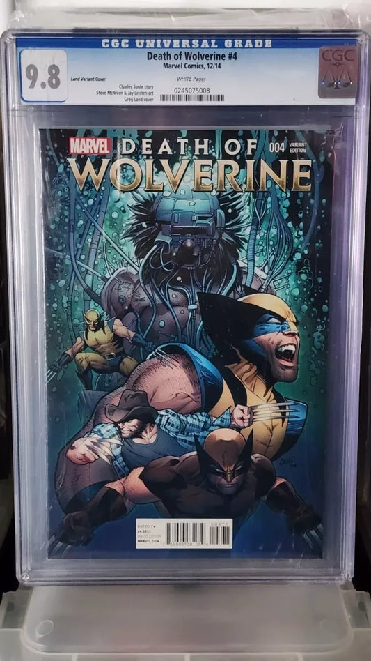Death Of Wolverine #4 - CGC 9.8 - Greg Land